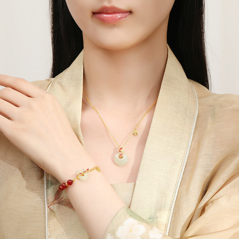 Blessing Carnelian Jade Bracelet